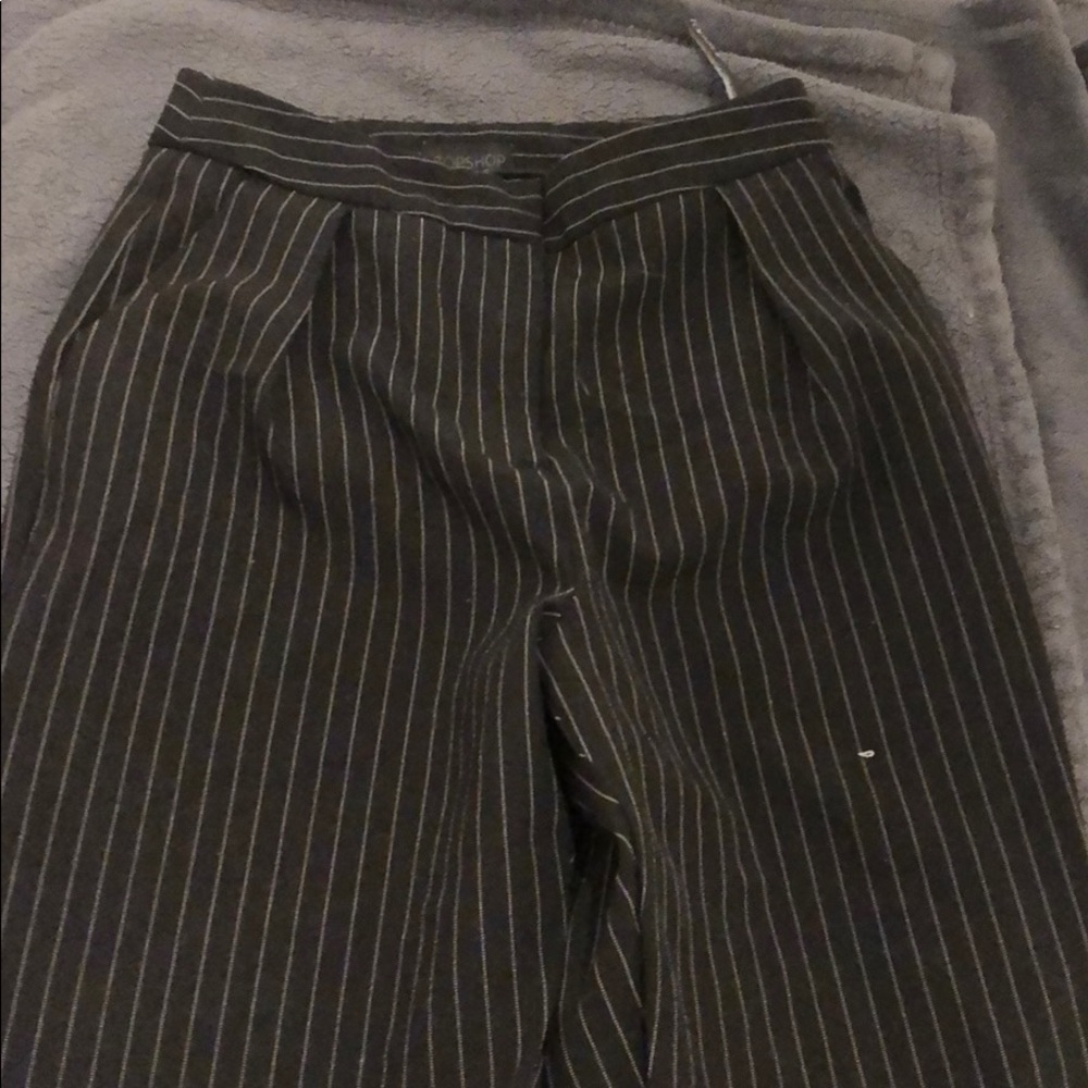 Top shop Pinstripe straight leg pants